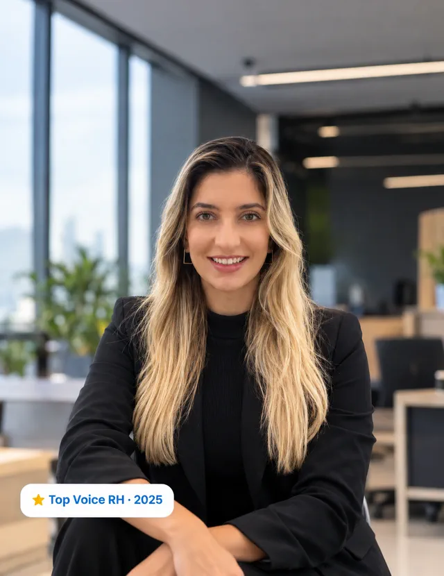 Rafaela Nóbrega, Top Voice RH do LinkedIn, mentora de carreira especialista em perfil do LinkedIn